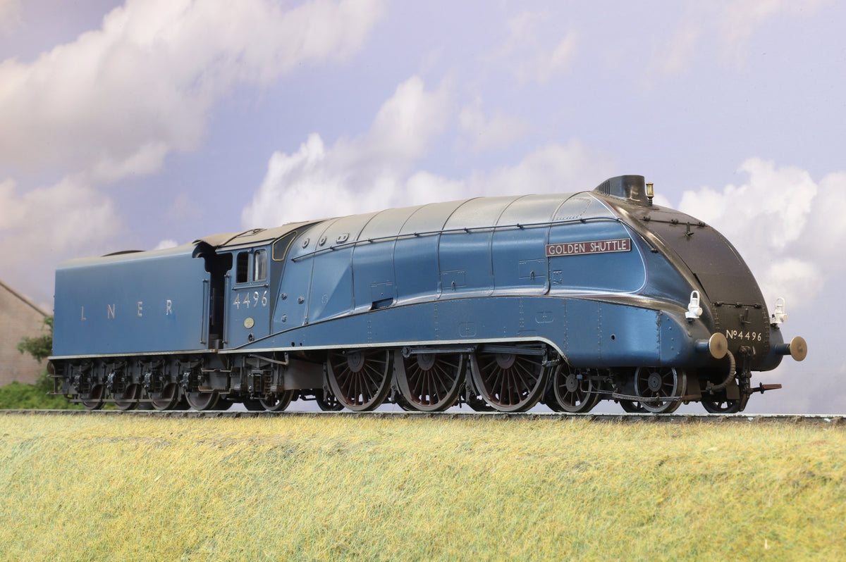Golden Age Models Finescale O Gauge LNER Class A4 No.4496 &#39;Golden Shuttle&#39; DCC Sound &amp; Smoke, Weathered