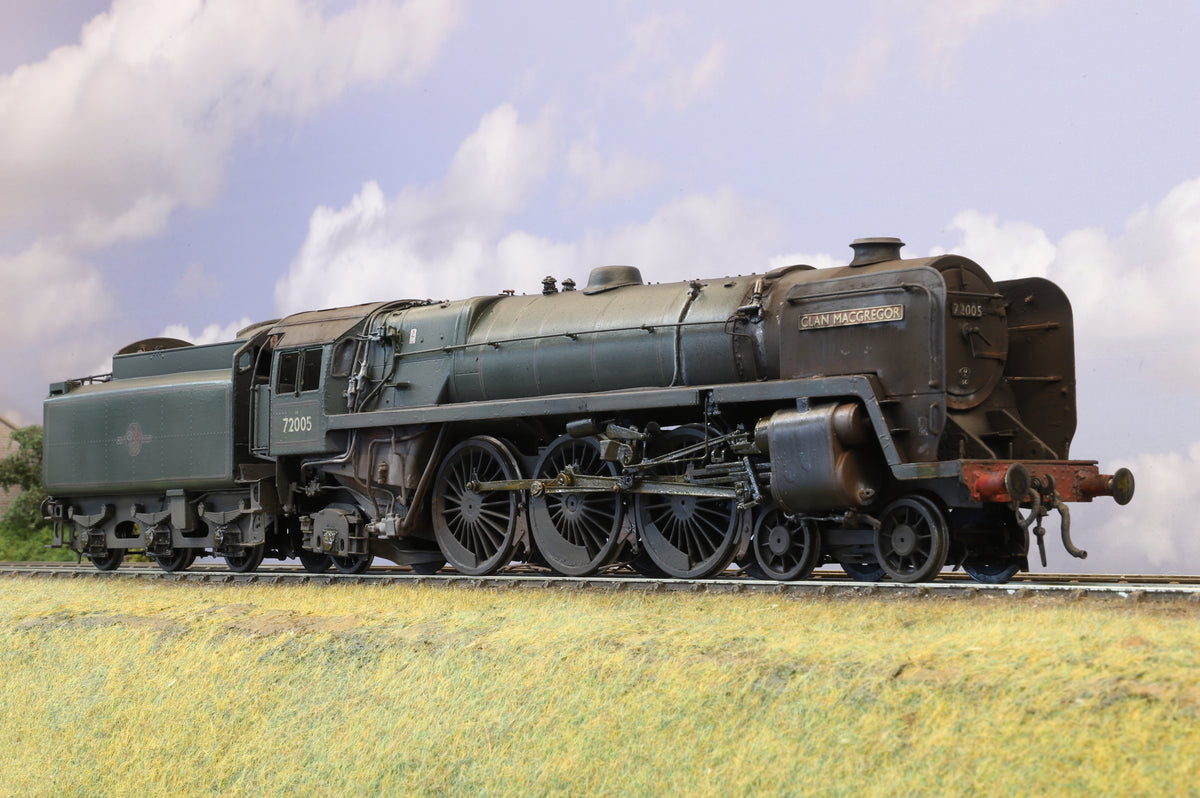 DJH Finescale O Gauge 'Clan' No. 72005 'Clan MacGregor' BR Green, Pro-Weathered
