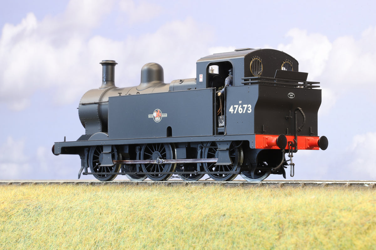 Dapol Finescale O Gauge Class 3F &#39;Jinty&#39; No. 47673 BR Black (Late Crest) DCC Sound