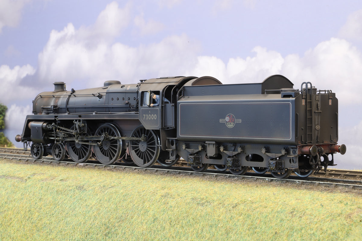 55H Models BR Standard Class 5 No. 73000 BR Black (Late Crest) Pro-Weathered