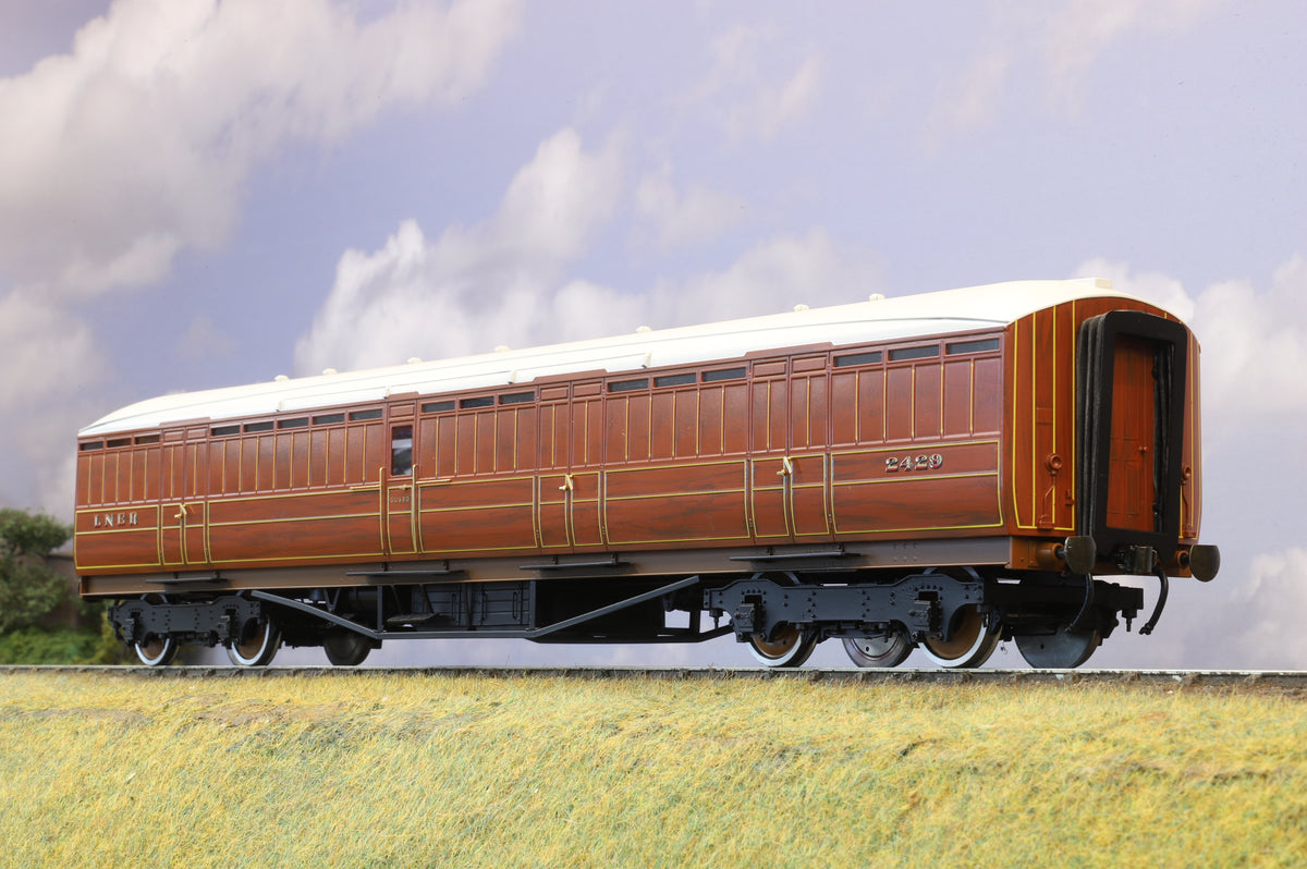 Golden Age Models Finescale O Gauge Gresley Full Brake LNER Teak No. 2429