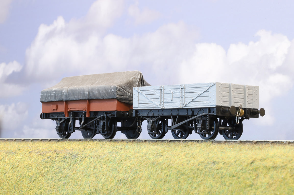 Skytrex Finescale O Gauge Pair of Open Wagons