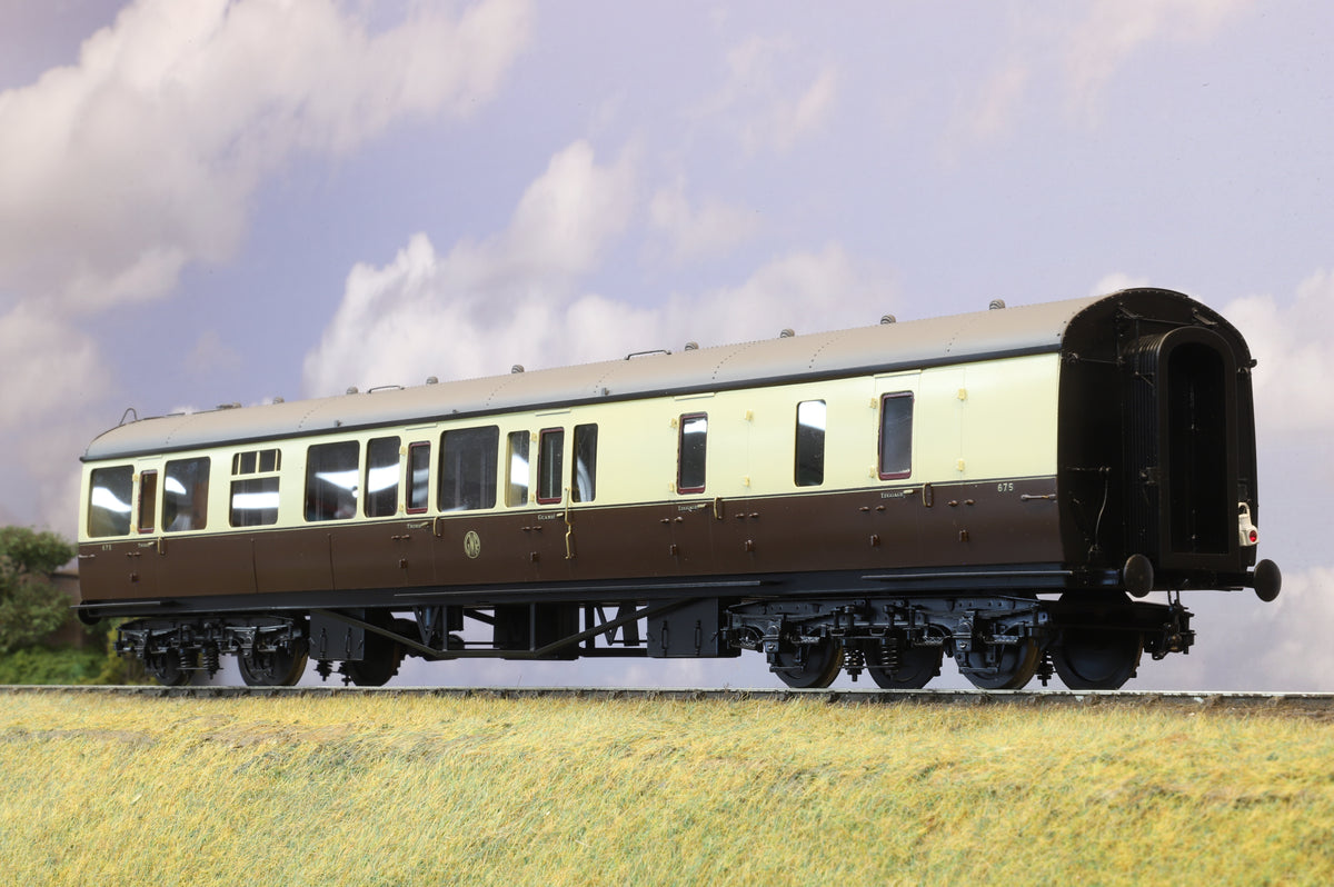 Sancheng/Tower Models Finescale O Gauge GWR Collett &#39;Sunshine Stock&#39; 60ft Dia.D127 3rd Brake Coach