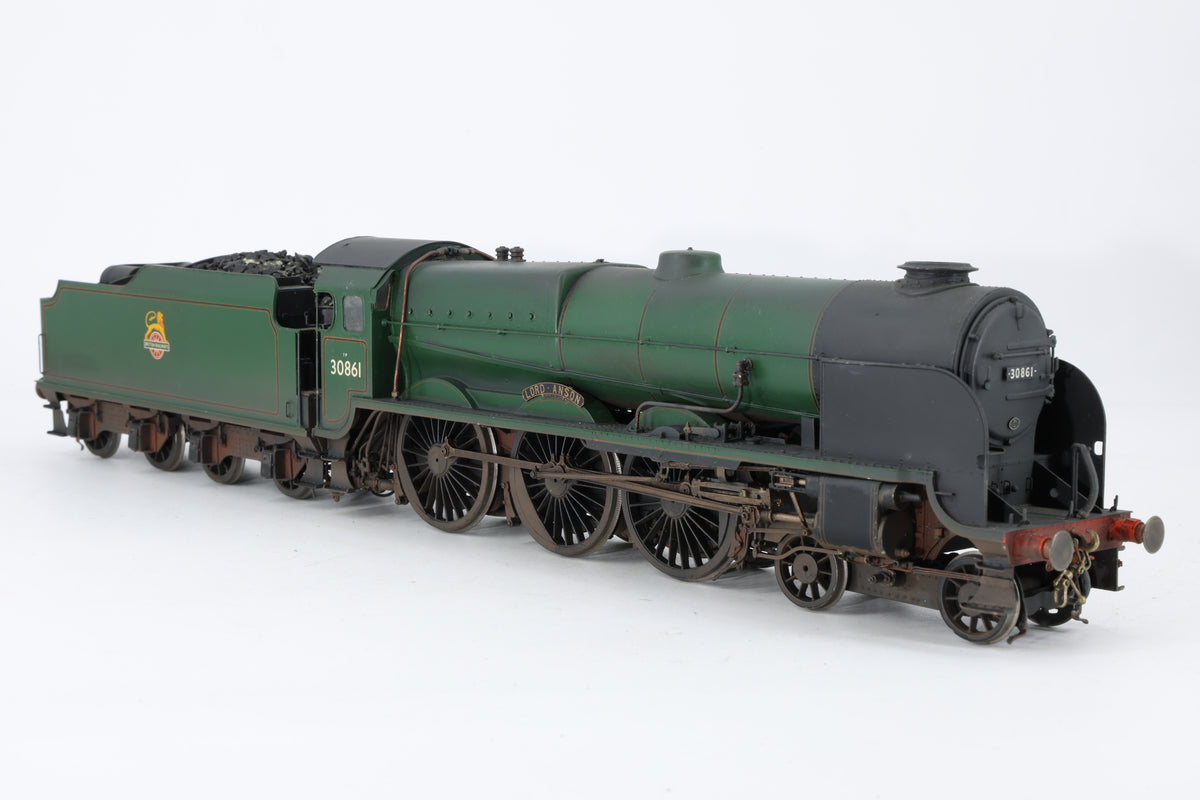 Finescale O Gauge (Kit-Built) ex-SR Lord Nelson No. 30861 'Lord Anson' BR Green Pro-Weathered