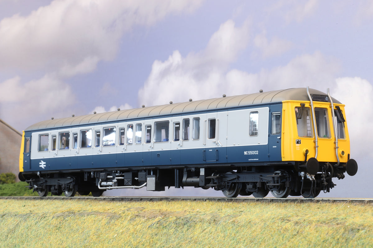 Dapol Finescale O Gauge Class 122 Railcar No. SC55002 Blue & Grey DCC Sound
