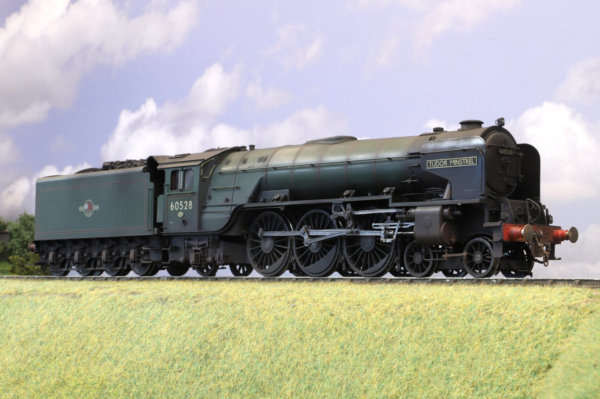 Golden Age Models Finescale O Gauge Peppercorn Class A2 No. 60528 'Tudor Minstrel' BR Green Late Crest, Weathered, DCC Sound & Smoke