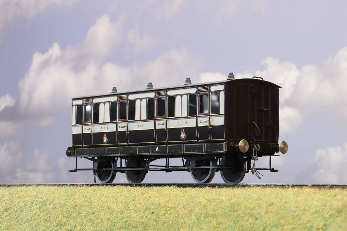 Finescale O Gauge (Kit-Built) Great Central Railway 4-Wheel First Composite No. 245 (Brass Construction)