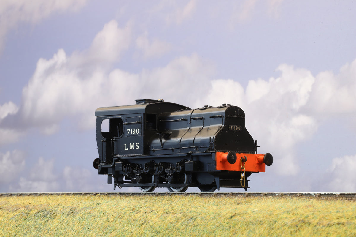 Kit-built Finescale O Gauge Sentinel Steam Shunter No. 7190 LMS Black