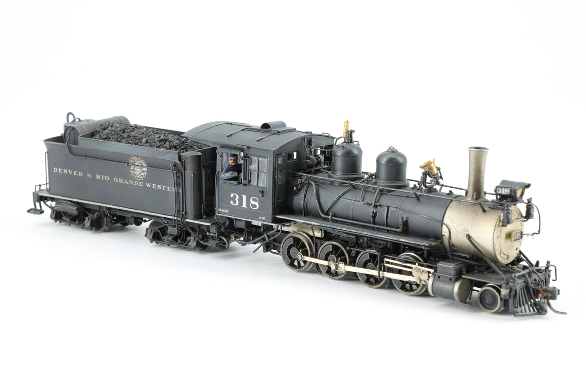 P–B–L Milestone Models Sn3 D&RGW C-18 2-8-0 No. 318 Weathered
