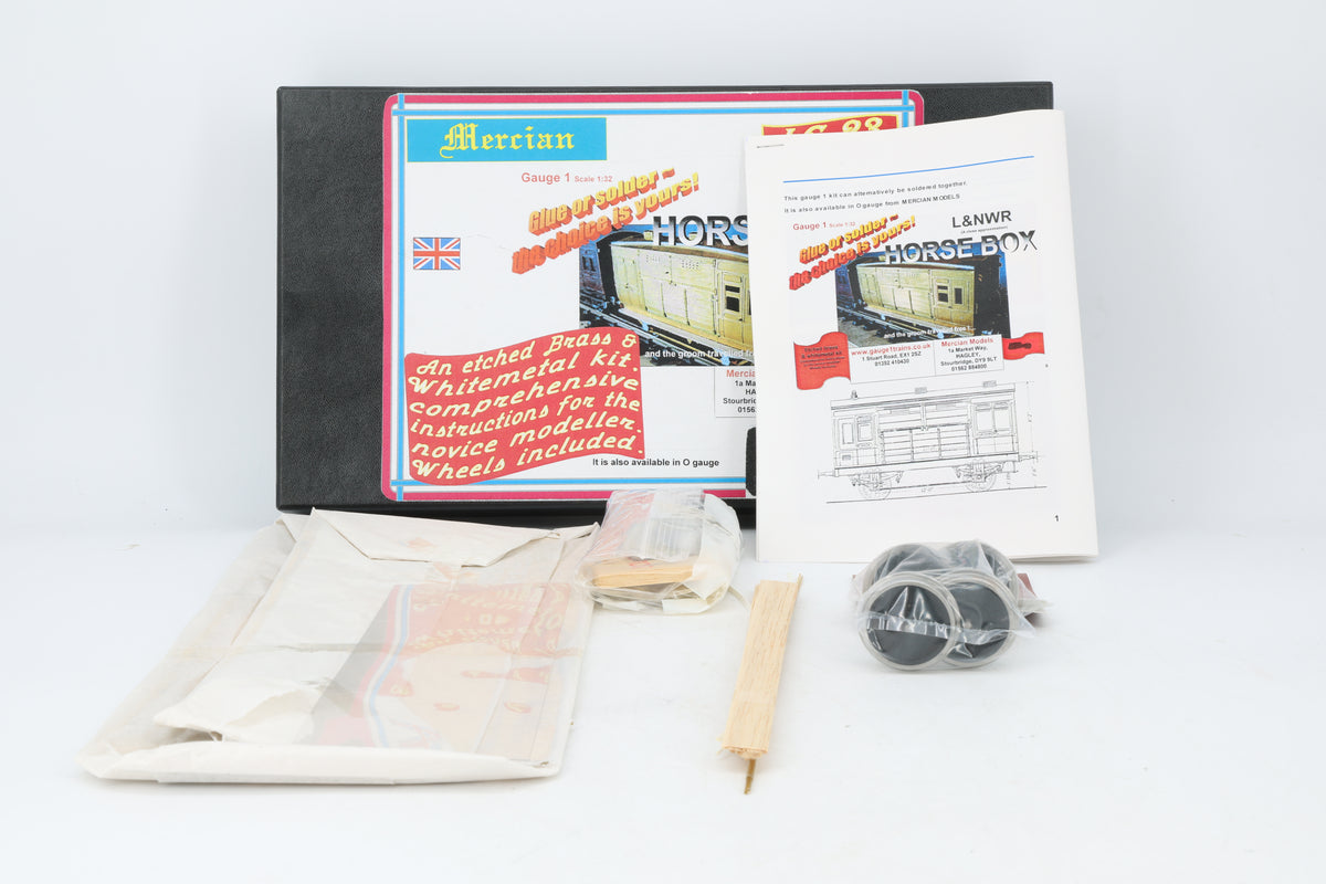 Mercian Models Gauge 1 (1:32) LNWR/LMS Horse Box Kit