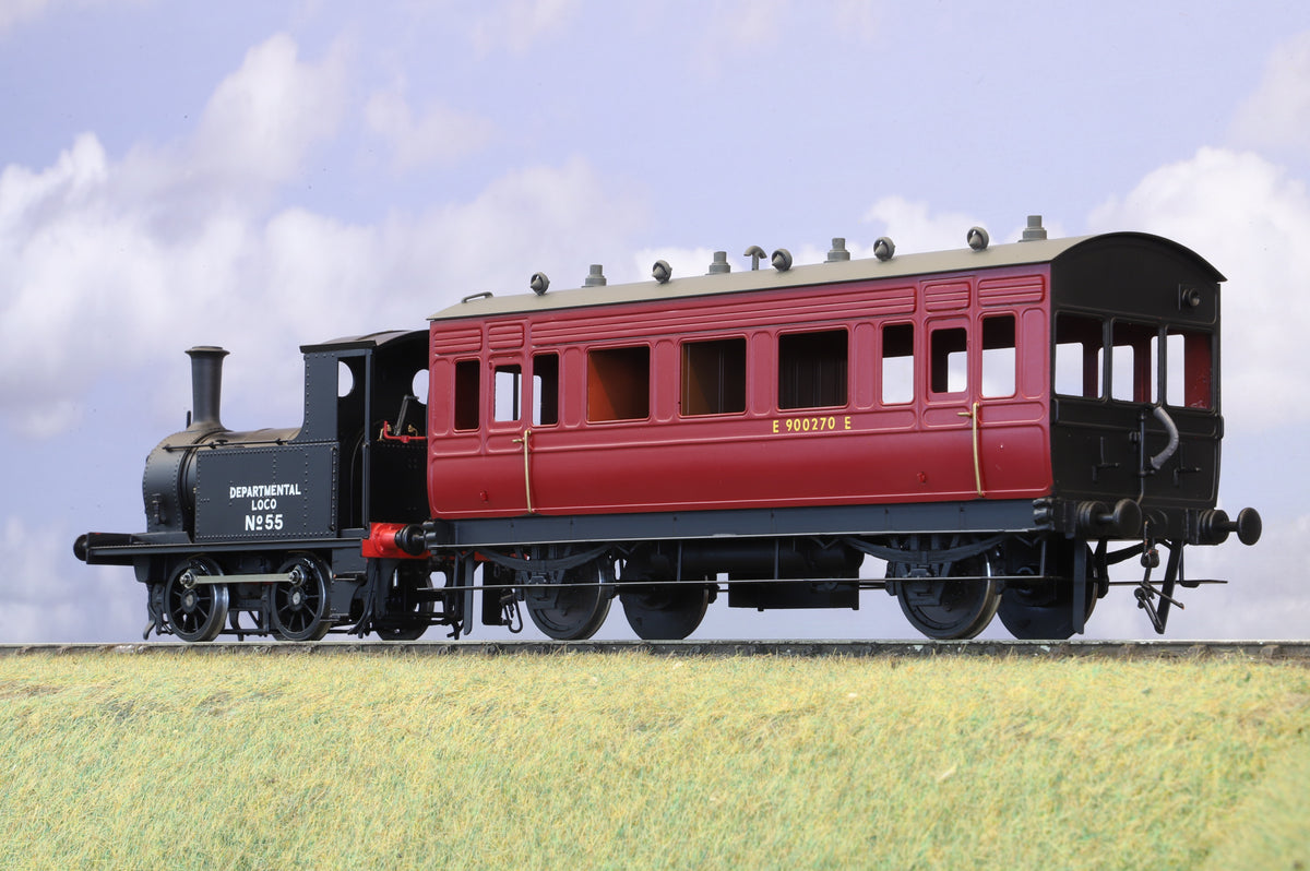 Finescale O Gauge (Kit-Built) ex-NER K/Y8 No. 55 'York Loco Departmental' and Engineers Saloon/Coach