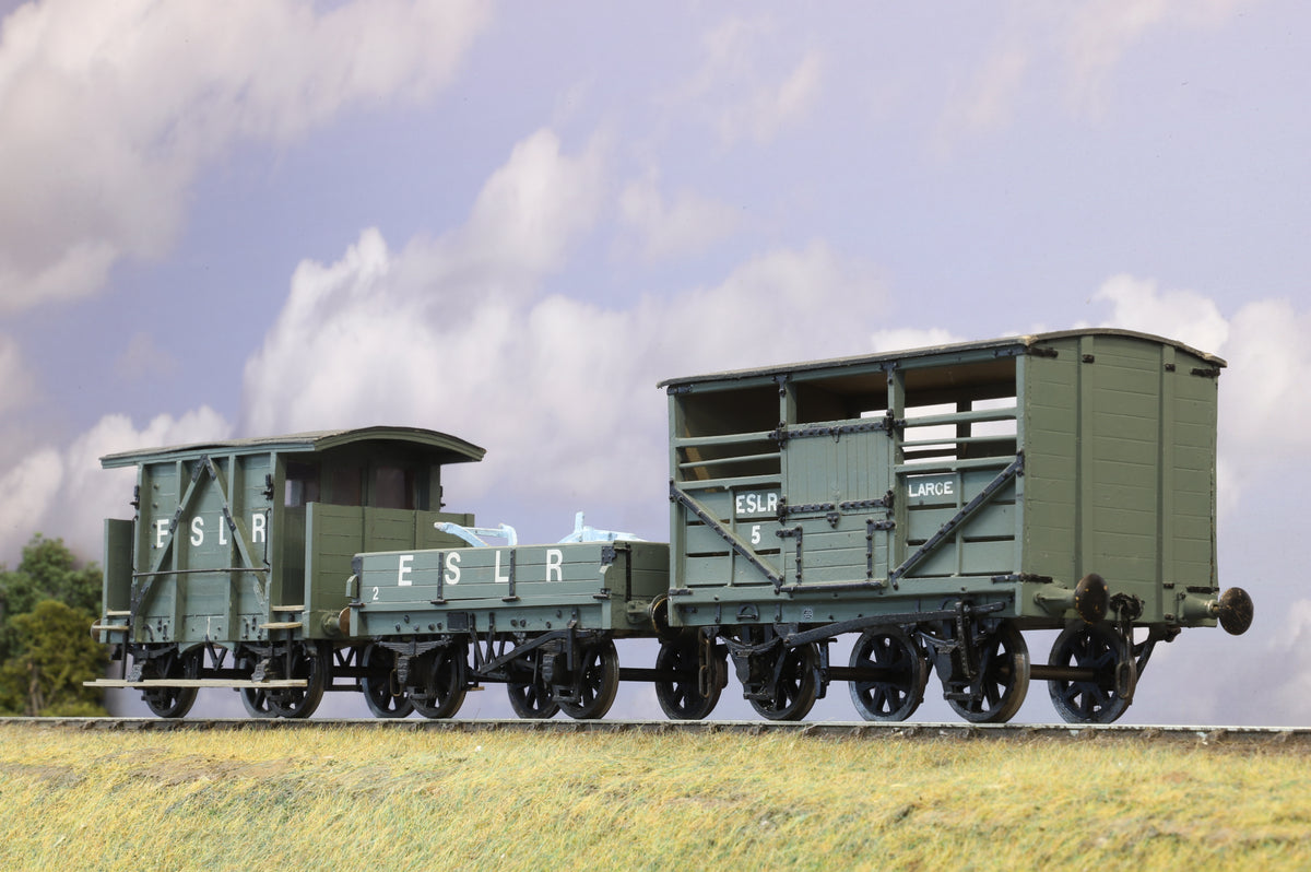 Finescale O Gauge (Kit-Built) Rake Of 3 ESLR Wagons