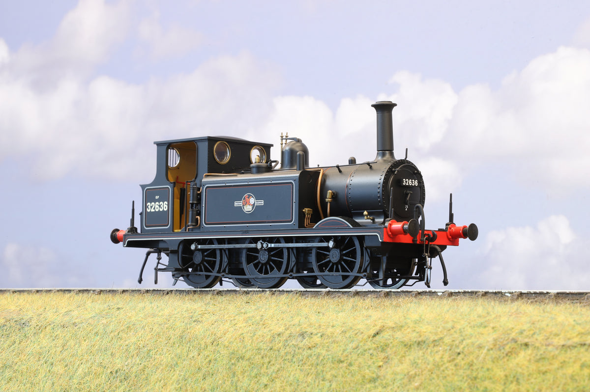 Dapol Finescale O Gauge Terrier A1X No. 32636 BR Lined Black (Late Crest)