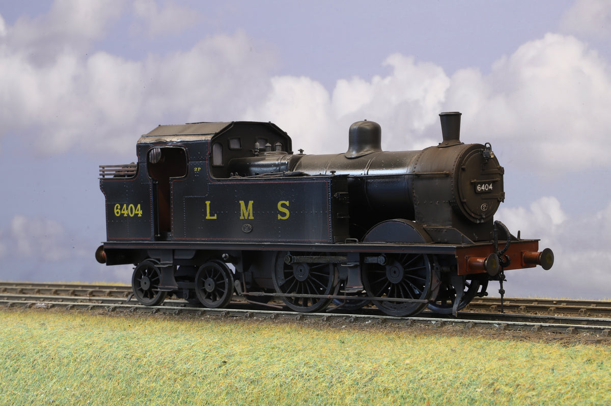Finescale O Gauge (Kit-Built) LMS Stanier Class 2P No. 6404 LMS Black, Pro Weathered