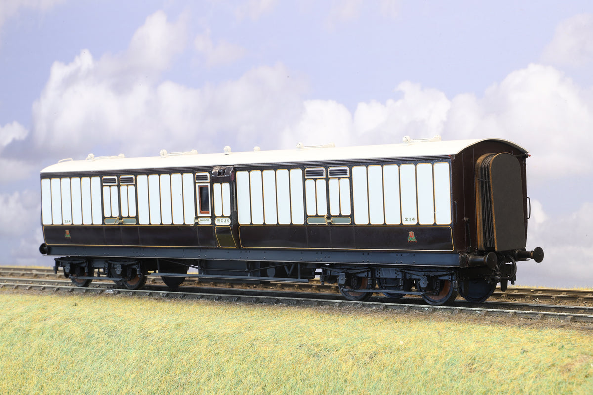 Finescale O Gauge (Kit-Built) LNWR/Caledonian West Coast Joint Stock 50ft Arc Roof Full Brake No. 214