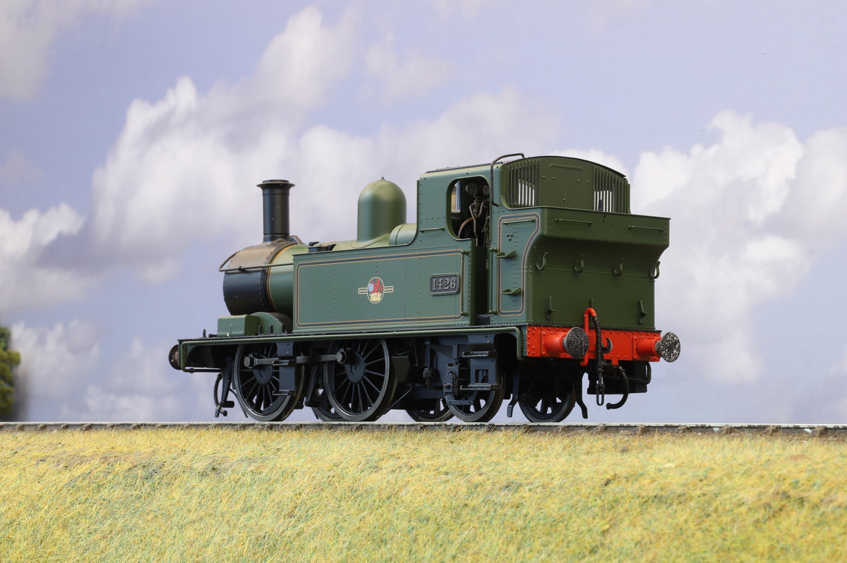Dapol Finescale O Gauge Class 14xx No. 1426 BR Green Late Crest, DCC No sound