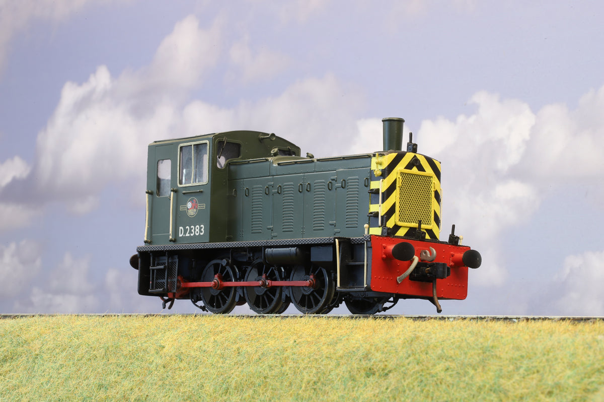 DJH Finescale O Gauge (Factory-Built) Class 03 Diesel Shunter No. D2383 BR Green (Wasp Stripes), DCC Sound
