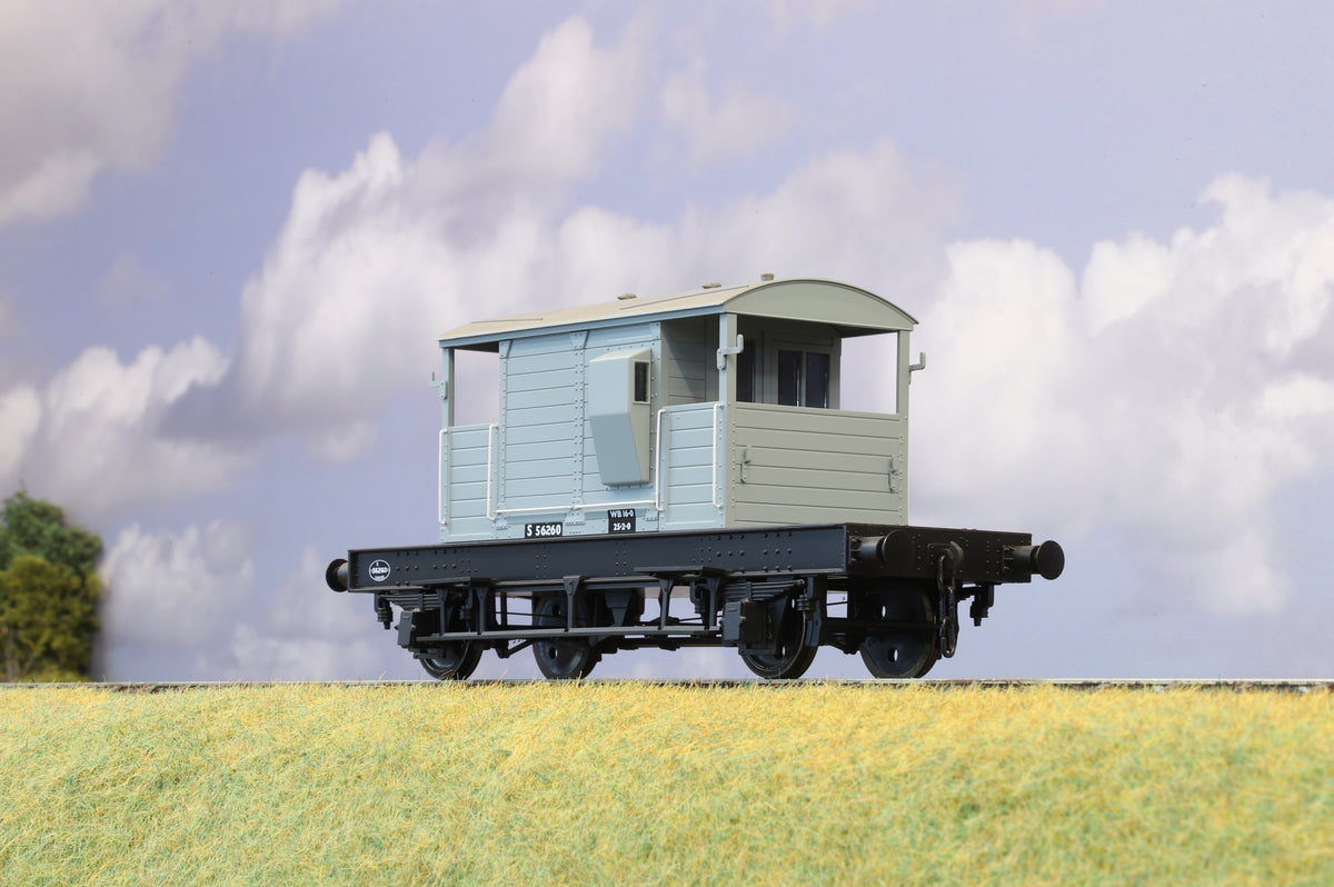 Dapol Finescale O Gauge BR (ex-SR) Brake Van Even Plank, BR Grey