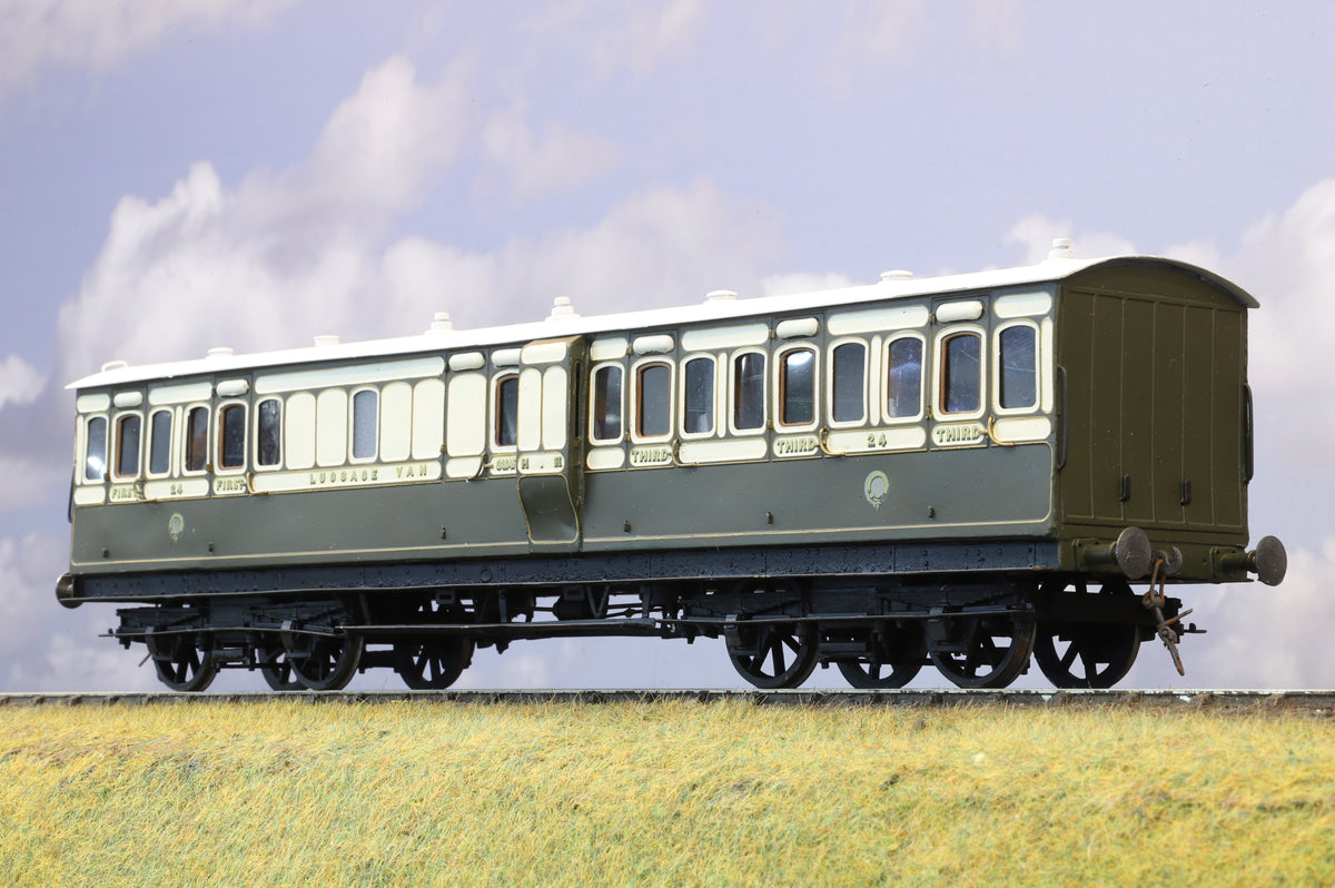 Finescale O Gauge (Kit-Built) Highland Railway Luggage Composite No.24 (Brass Construction)