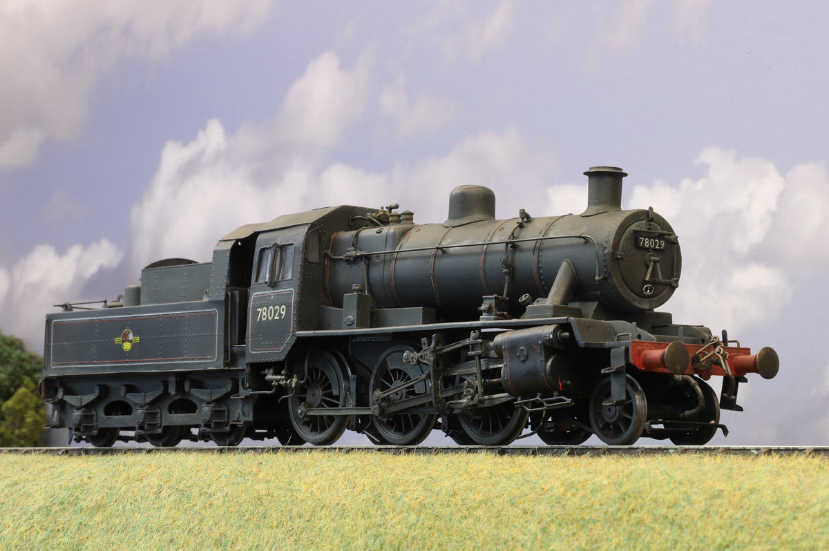 DJH Kit-built Finescale O Gauge BR Standard 2MT No.78029, BR Black, Weathered