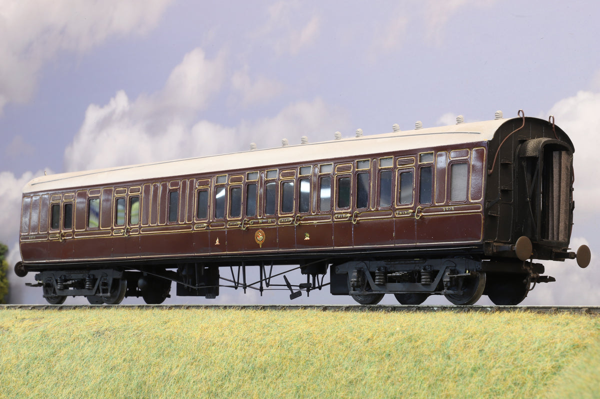 Finescale O Gauge (Kit-Built) GWR 57ft 'Toplight' Brake No. 9078, GWR Maroon
