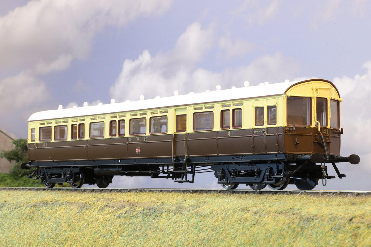 Dapol Finescale O Gauge Autocoach No. 41 GWR Twin Cities Chocolate & Cream