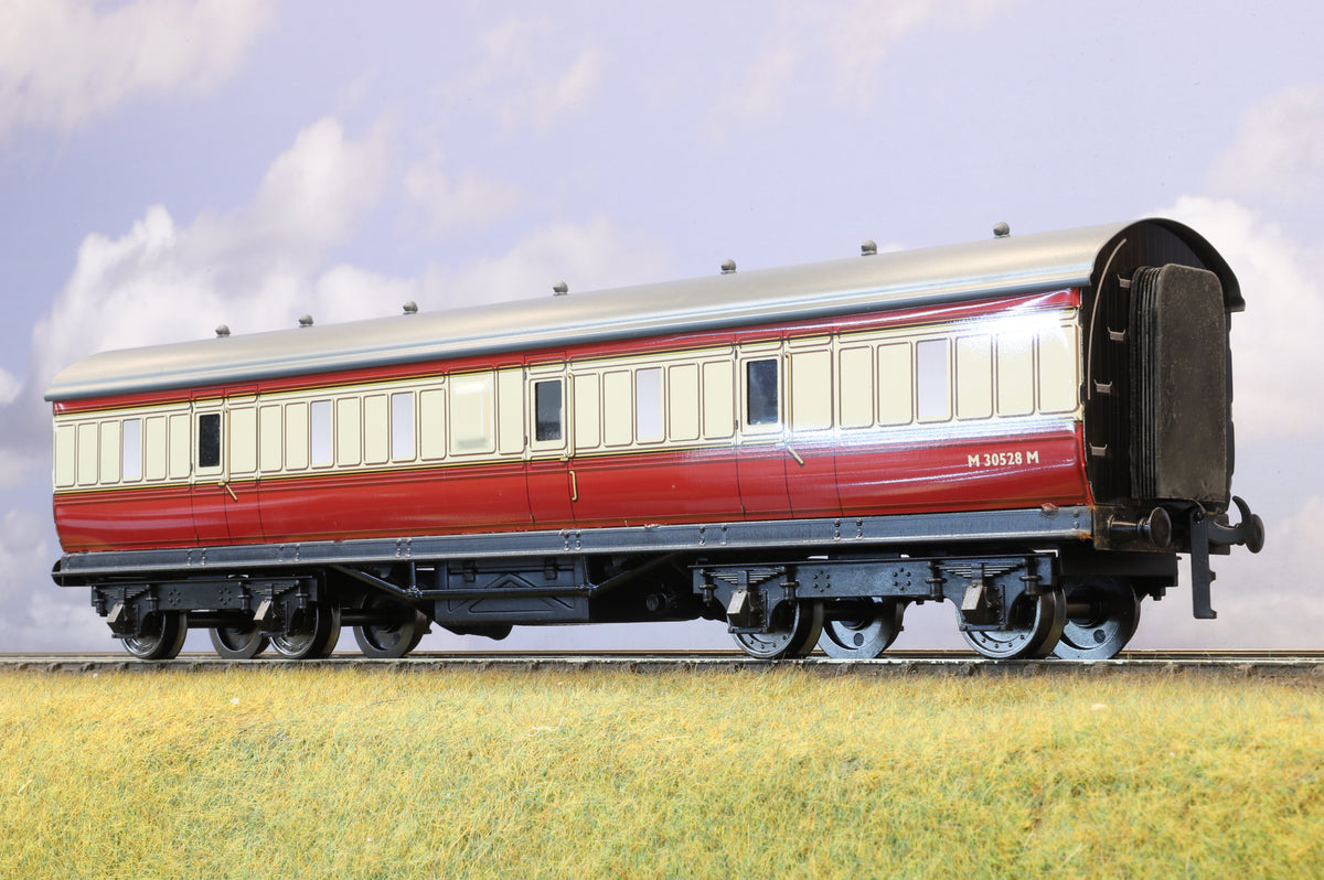 Darstaed Coarse Scale O LMS Period I Full Brake BR Crimson &amp; Cream