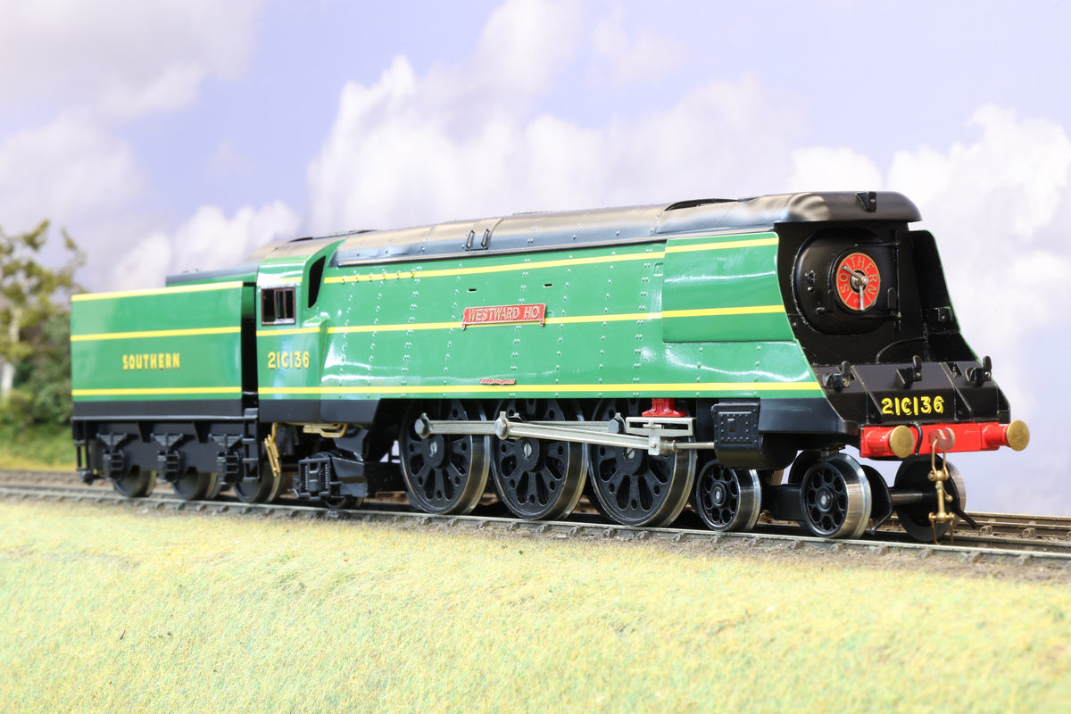 Ace Trains Coarse Scale O Gauge Bulleid Pacific No.21C136 'Westward Ho', 2/3-rail operation
