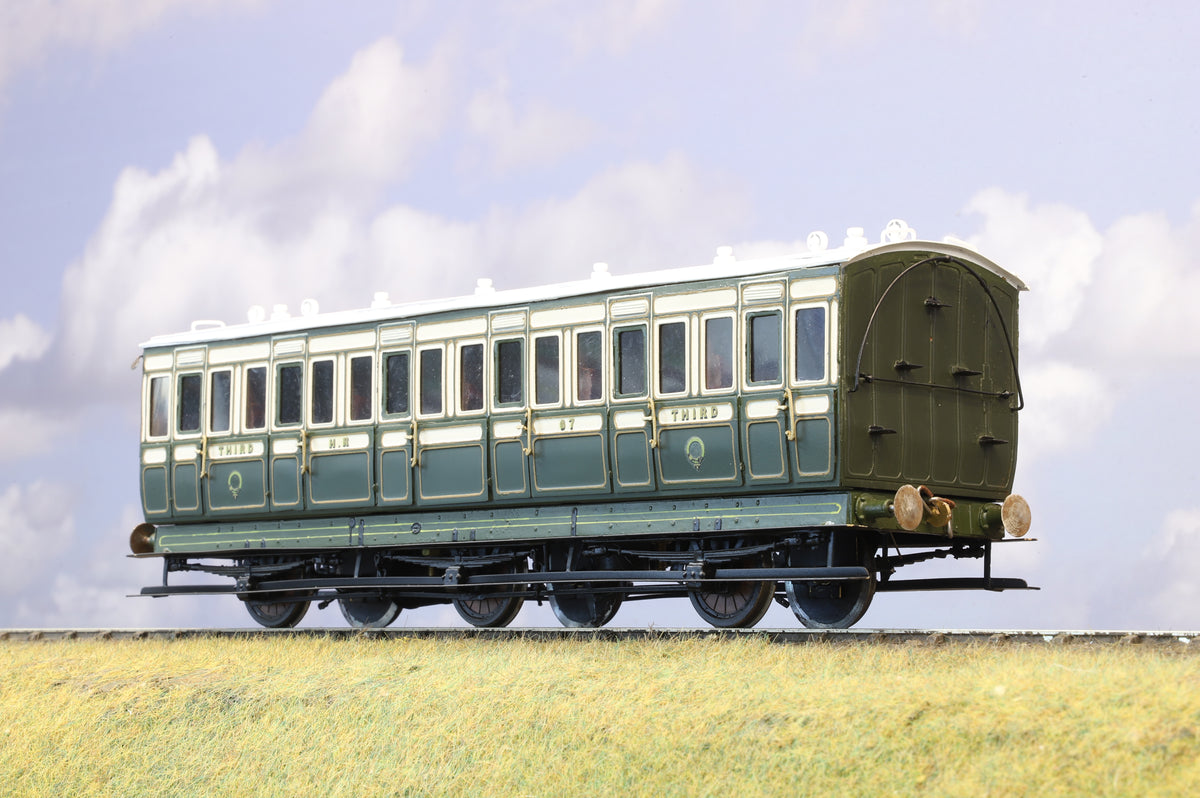 Finescale O Gauge (Kit-Built) Highland Railway Six-Wheel All Third Coach No.67