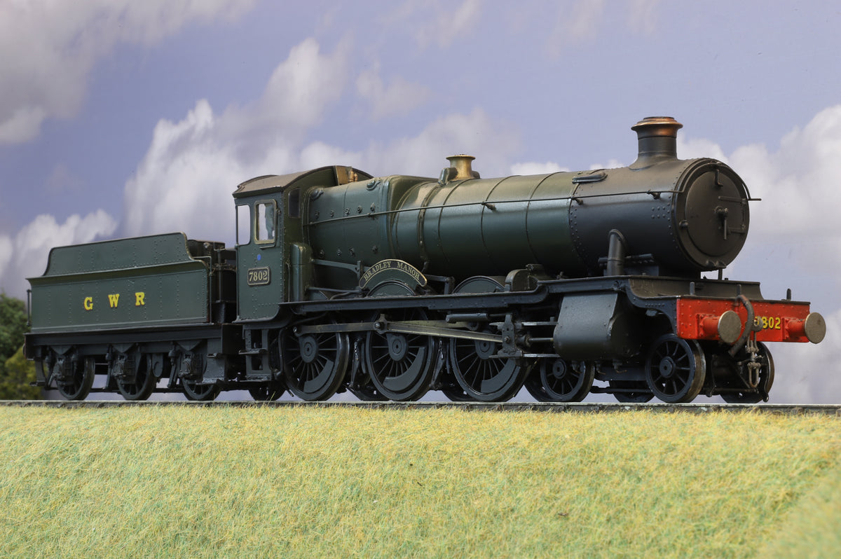 Finescale O Gauge (Kit-Built) GWR Manor Class 'Bradley Manor' No. 7802, GWR Green, DCC Fitted