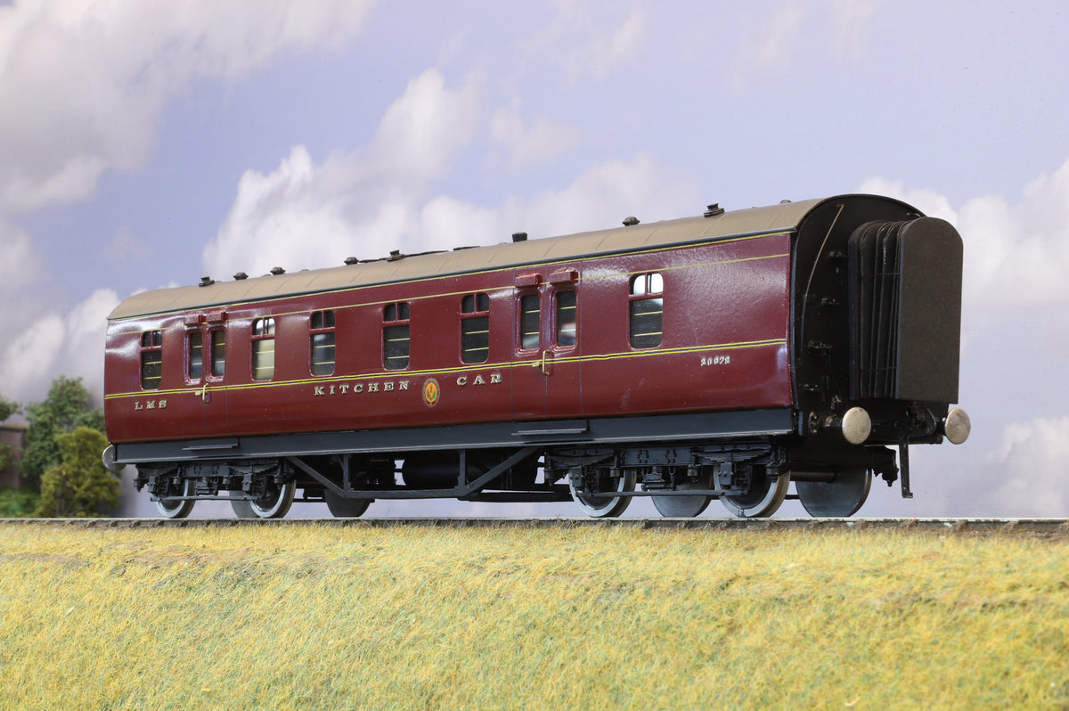 Kit-built Finescale O Gauge LMS Stanier Kitchen Car No. 30078