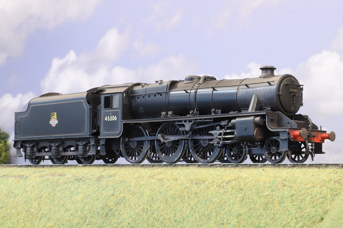 Sancheng/Finescale Brass Finescale O Gauge ex-LMS Black 5 No. 45306, BR Lined Black Early Emblem, Weathered