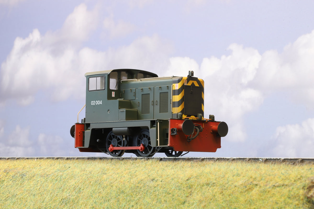 NEW Heljan Class 02 004 BR Green No Logo, Weathered