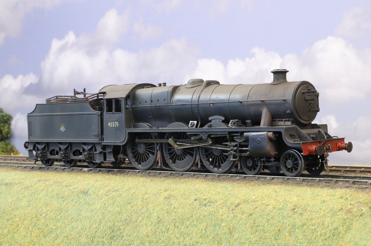 Finescale O Gauge (Kit-Built) ex-LMS Jubilee No. 45571 'South Africa' BR Green Early Emblem Weathered