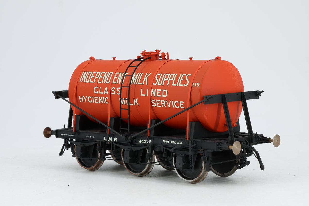 Slaters Gauge 1 (1:32) LMS 6 Wheel Milk Tanker 'Independent Milk Supplies'