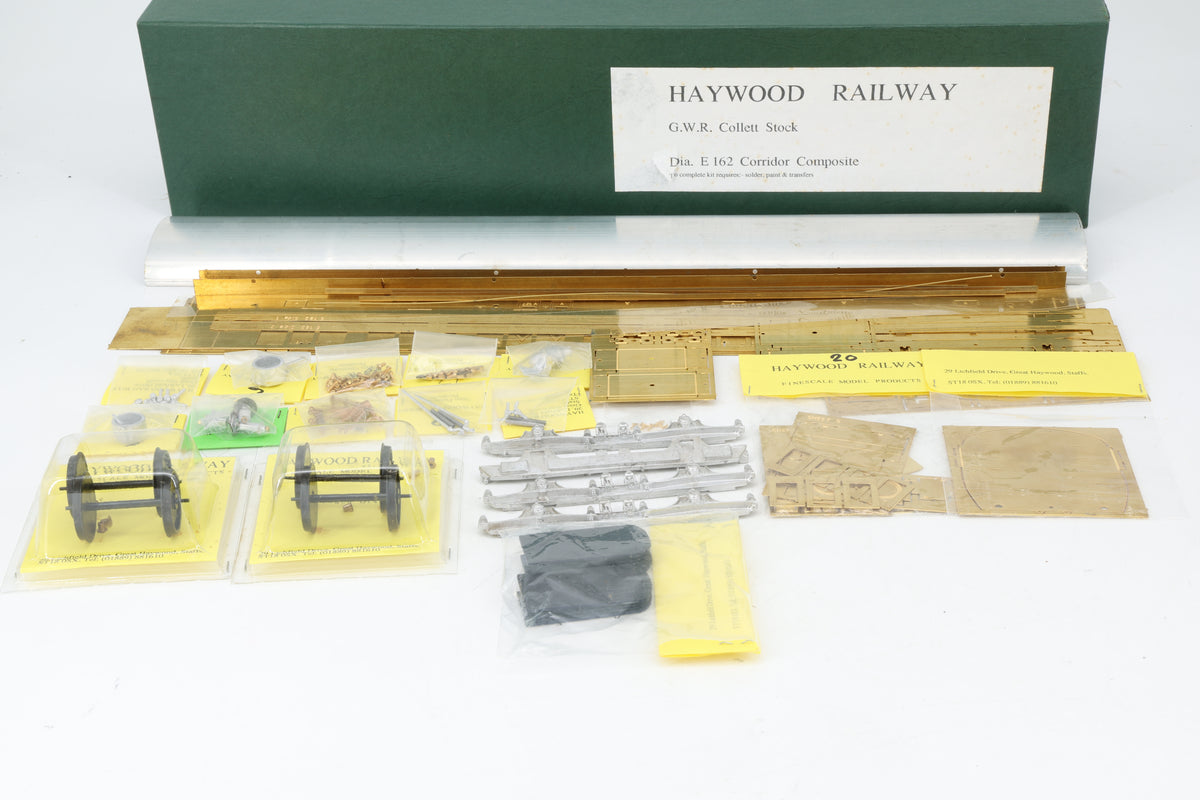 Haywood Railway Finescale O Gauge GWR Collett Stock E162 Corridor Composite