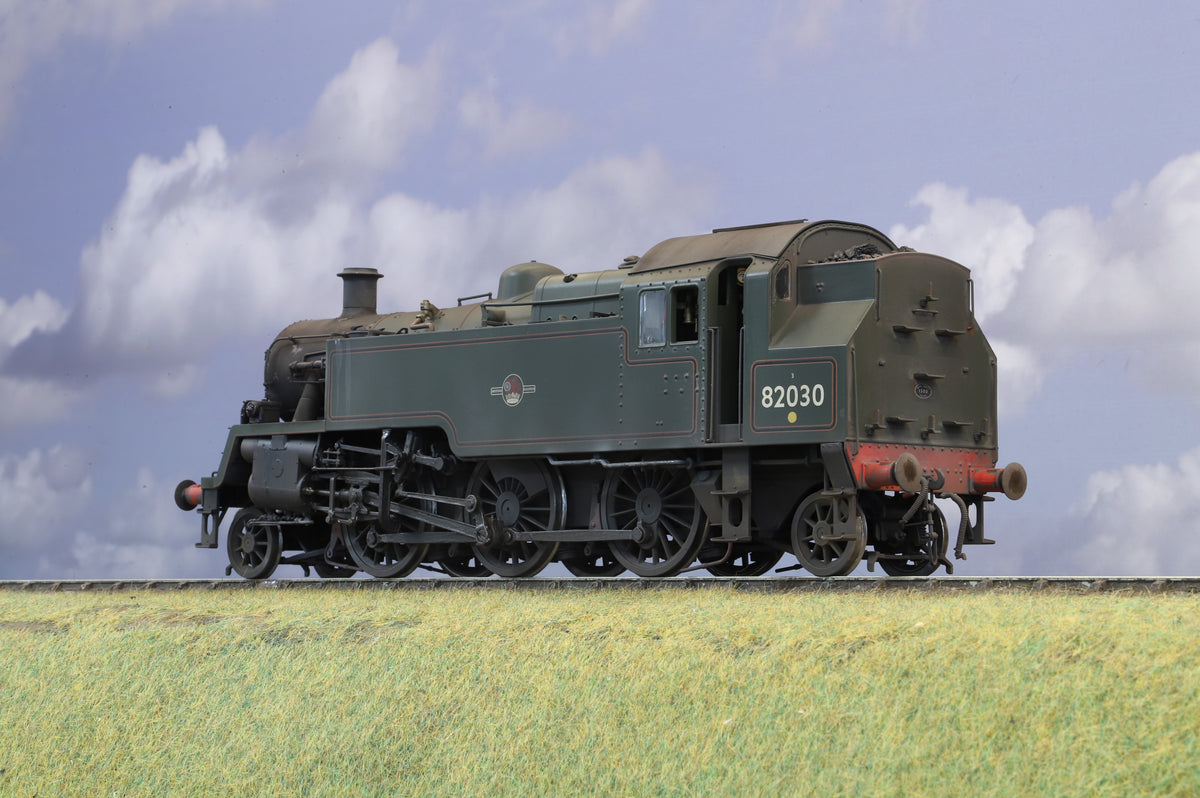 Lionheart Finescale O Gauge Class 3MT Tank No.82030 BR Lined Green, Weathered