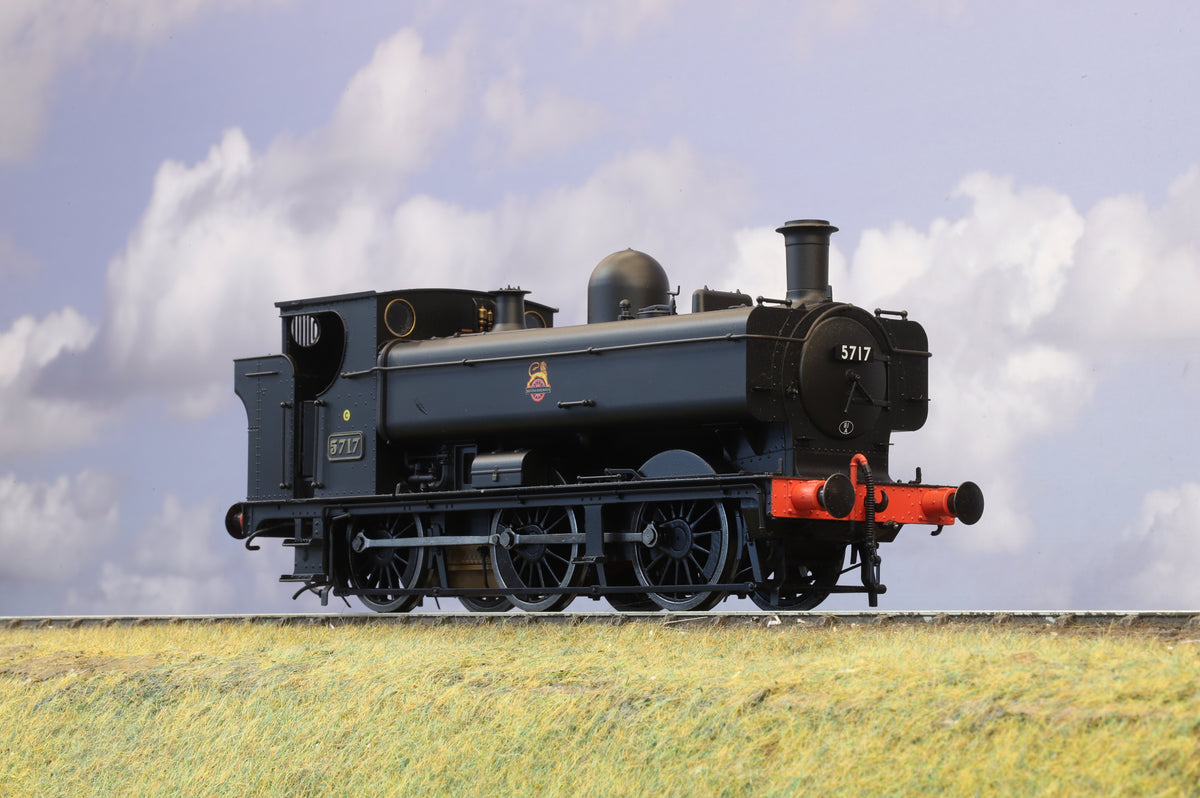 Dapol Finescale O Gauge Class 57xx Pannier Tank No. 5717 BR Black (Early Crest)