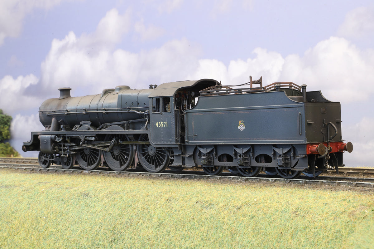Finescale O Gauge (Kit-Built) ex-LMS Jubilee No. 45571 'South Africa' BR Green Early Emblem Weathered