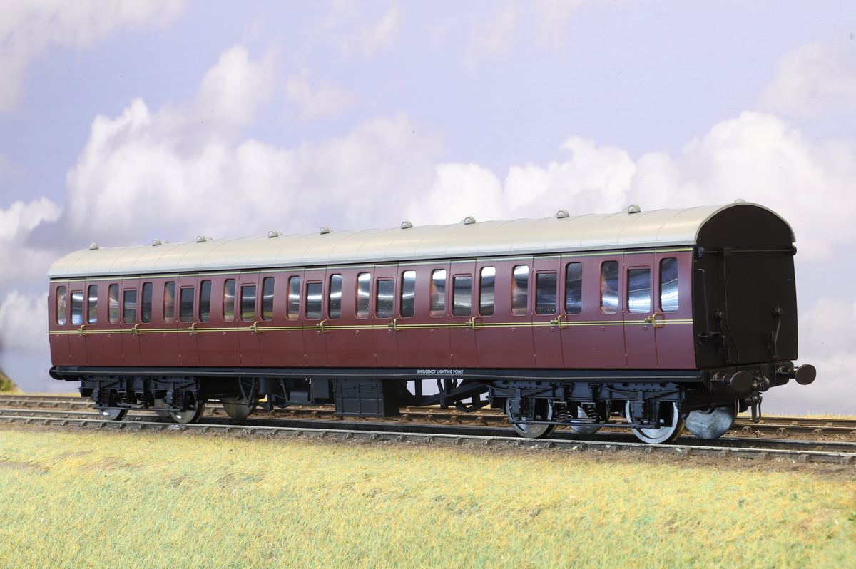 Darstaed Finescale O Gauge BR 57' Mk1 Suburban Second, BR Lined Maroon