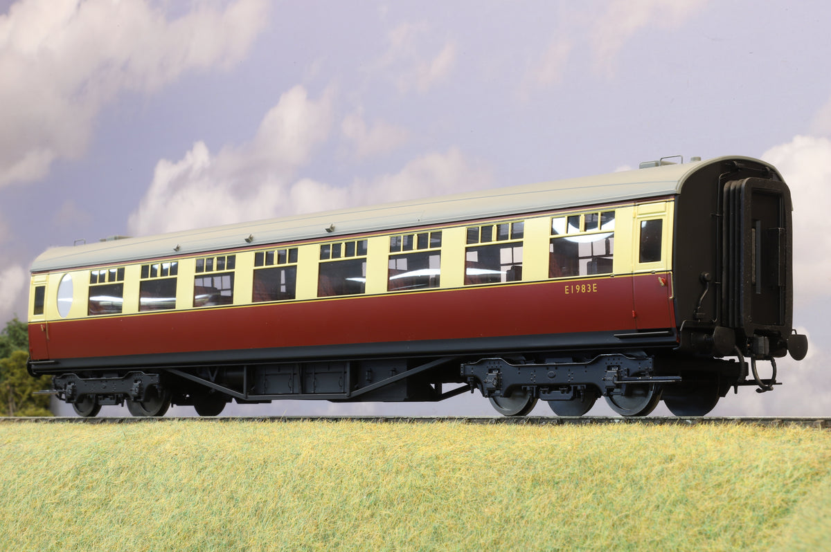 Darstaed Finescale O Gauge BR Thompson Restaurant Third Open No. E1983E Crimson & Cream (roller ball bearings)