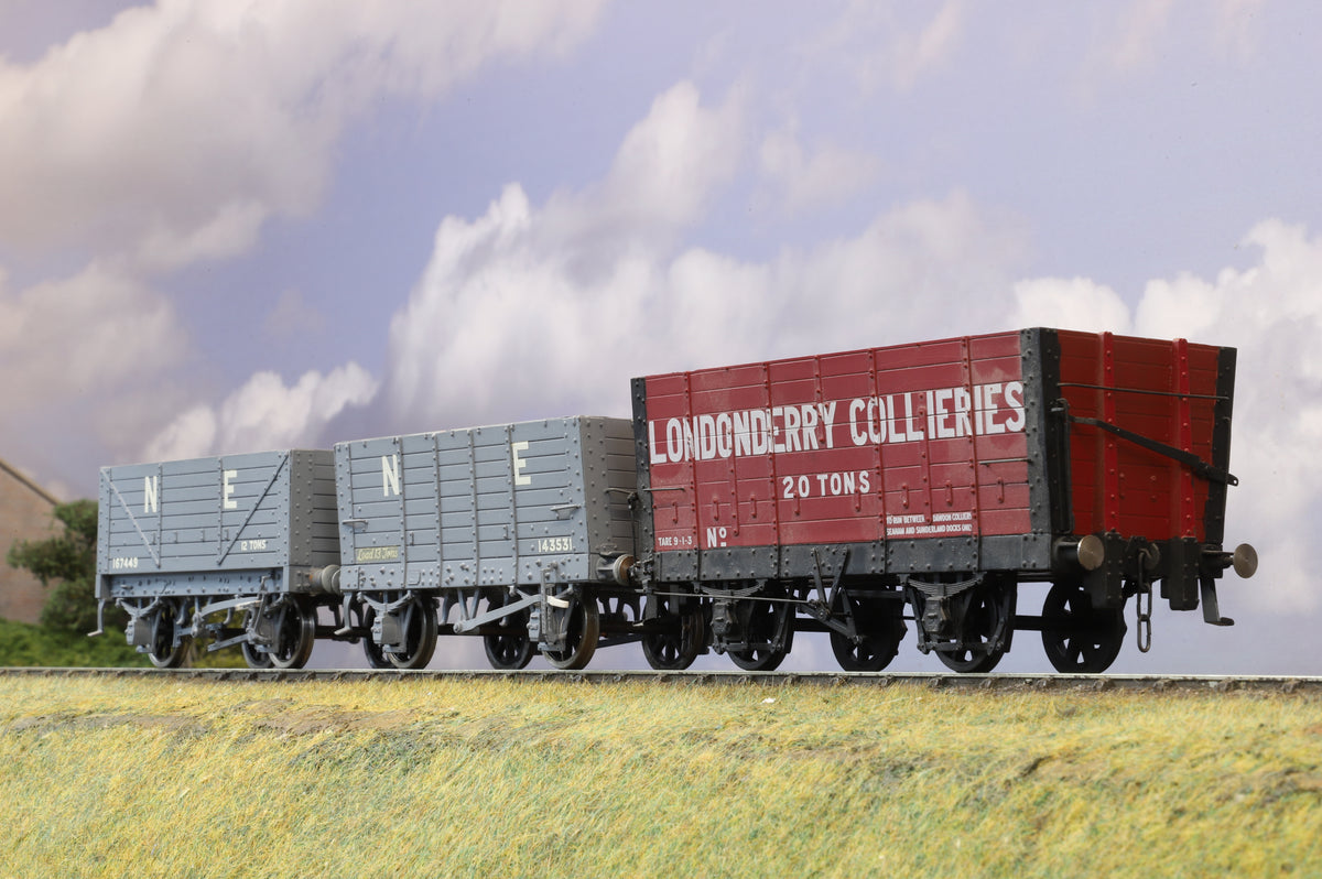 Finescale O Gauge (Kit-Built) Rake of 3 x North Eastern Region Coal Wagons