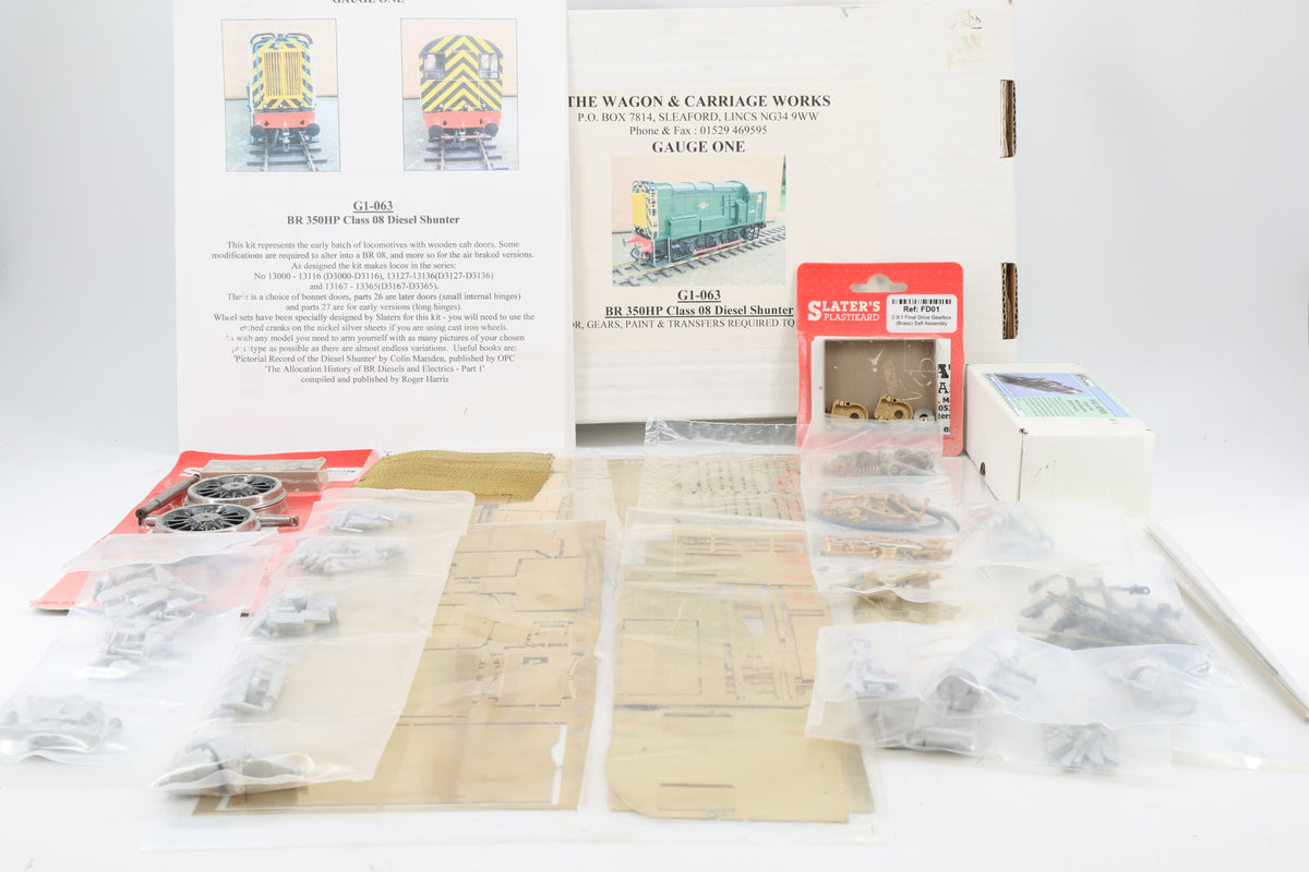 The Wagon & Carriage Works Gauge 1 BR Class 08 Diesel Shunter Kit