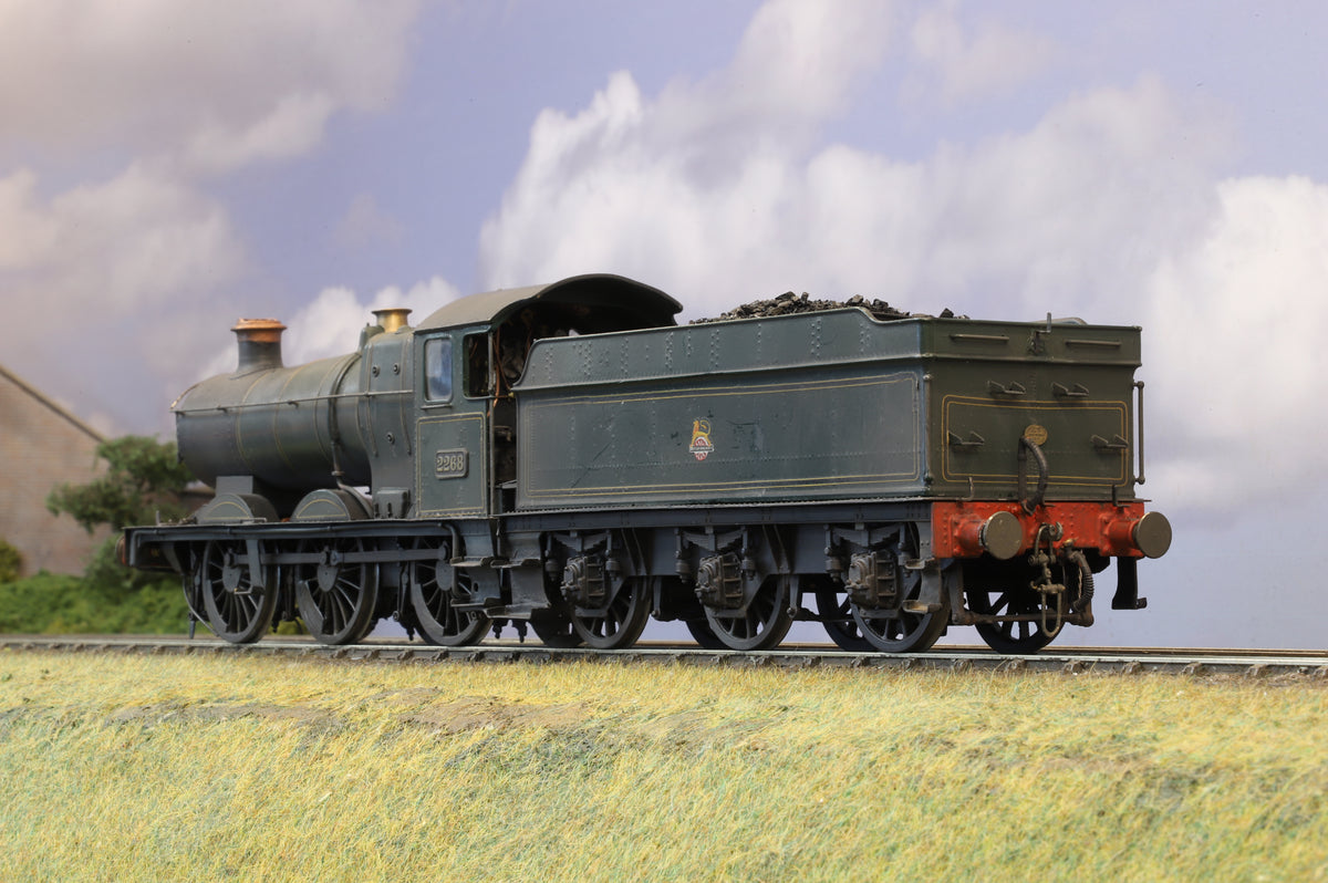 Finescale O Gauge (Kit-Built) GWR 2251 Class 0-6-0 No.2268 BR Green Early Crest Weathered