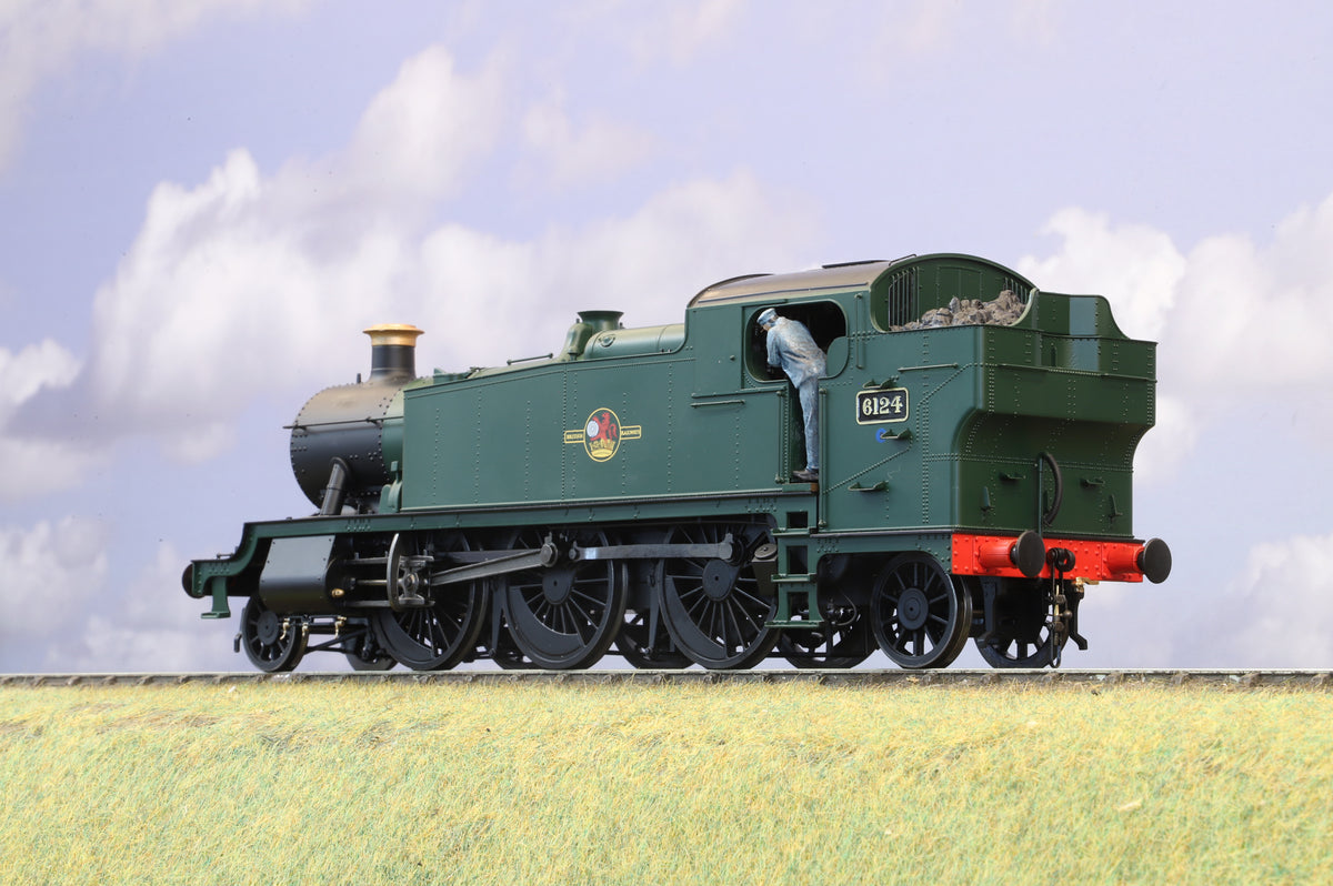Heljan Finescale O Gauge ex-GWR 61xx No. 6124, BR Unlined Green