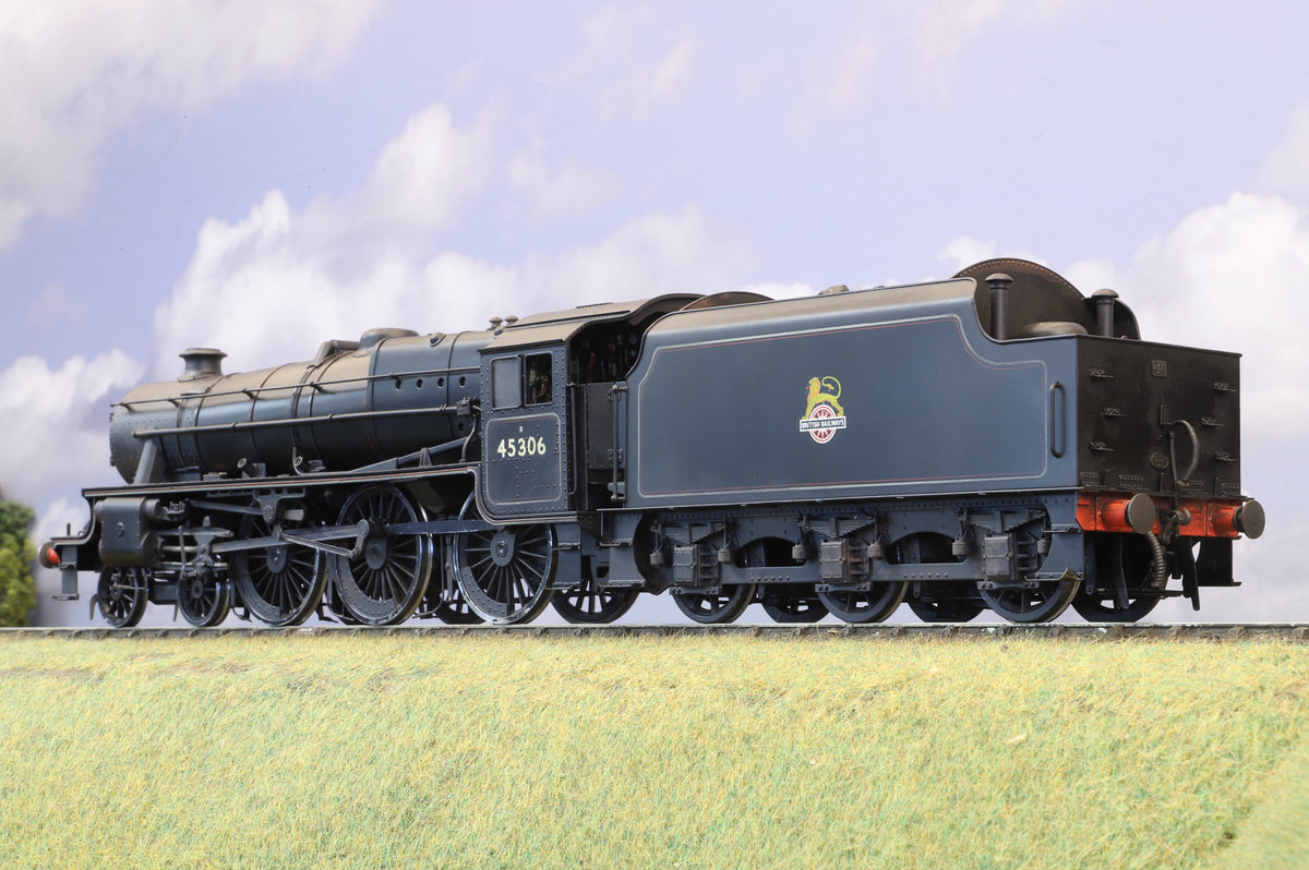 Sancheng/Finescale Brass Finescale O Gauge ex-LMS Black 5 No. 45306, BR Lined Black Early Emblem, Weathered