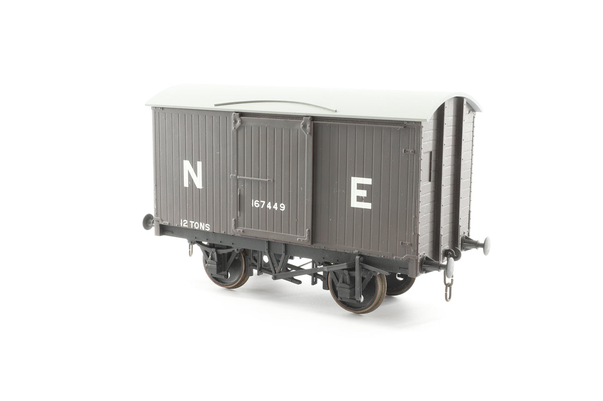 Kit Built Gauge 1 NE 12T Box Van, NE Goods Brown
