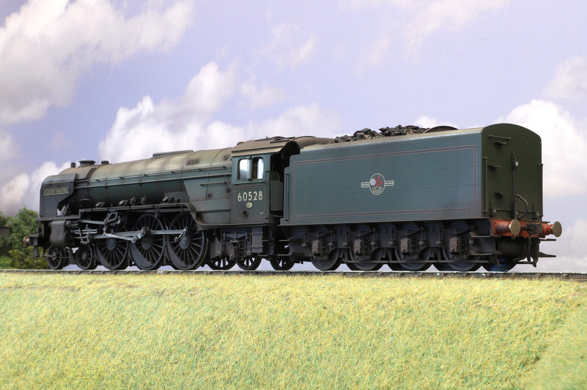Golden Age Models Finescale O Gauge Peppercorn Class A2 No. 60528 'Tudor Minstrel' BR Green Late Crest, Weathered, DCC Sound & Smoke