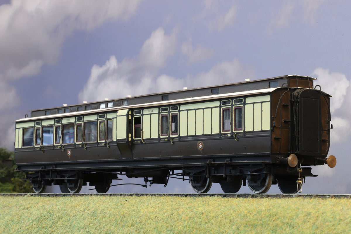 Finescale O Gauge (Kit-Built) GWR Composite Brake Third Clerestory Coach No. 2085