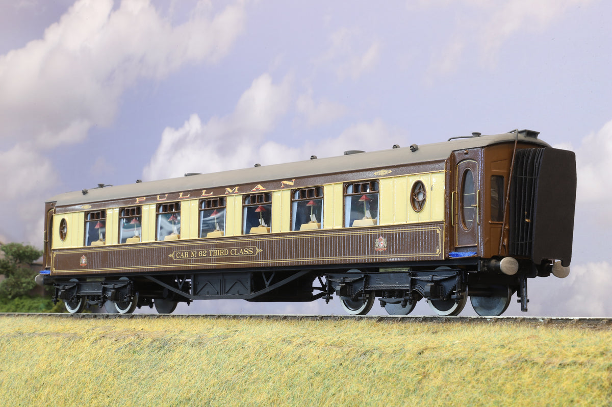 Kit-built Finescale O Gauge Matchboard Pullman Parlour Car No. 62 Third Class